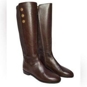 Tory Burch Naomi Tall Boots Chocolate Brown Size 7